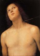 Pietro Perugino St,Sebastian painting